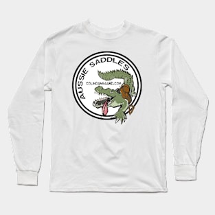 Colin Dangaard Aussie Saddles logo croc Long Sleeve T-Shirt